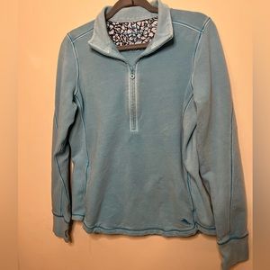 Distressed Tommy Bahama Pullover with Pockets